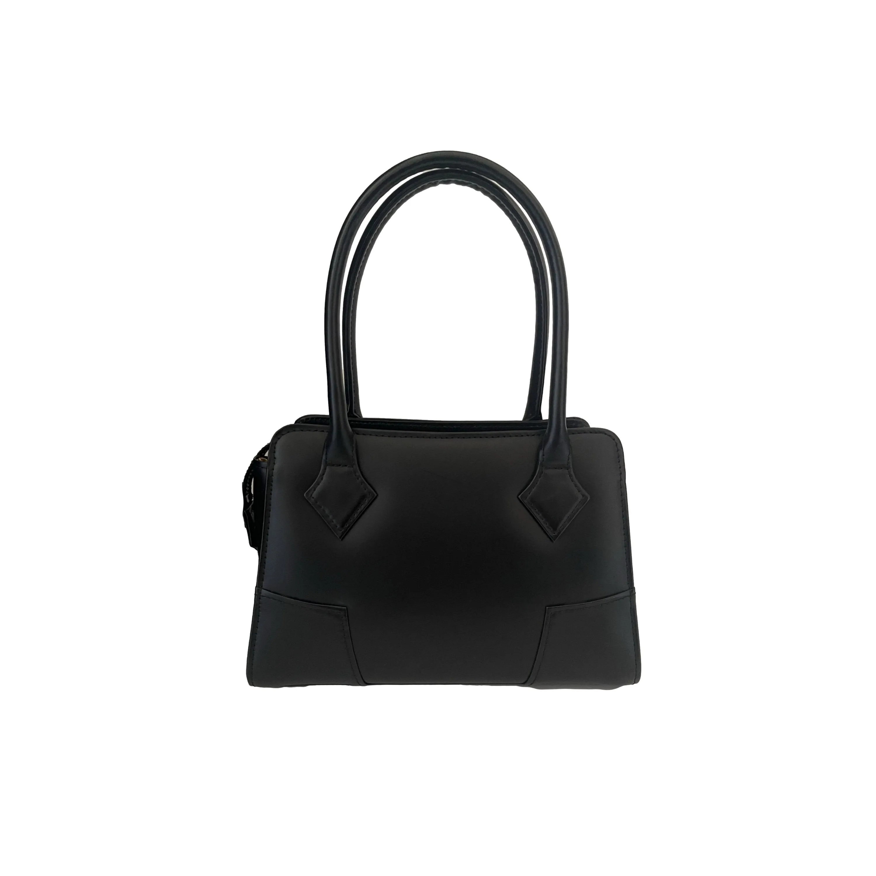 Vivienne Westwood Black Leather Mini Top Handle