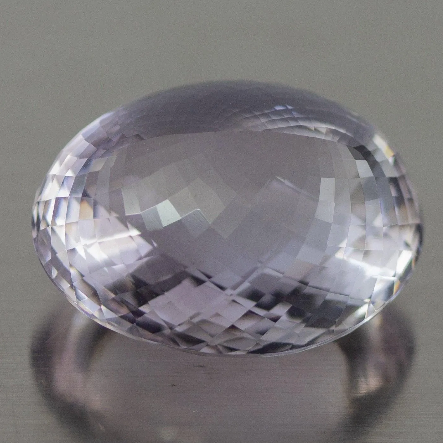 VVS 128 Cts IGLI Certified Rose De France Natural Pink Amethyst Oval Cut Loose Gemstone