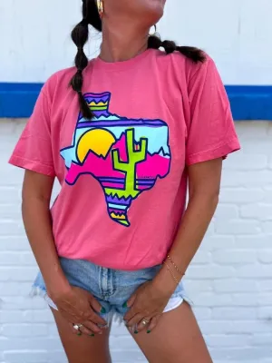 Watermelon Sunset  Texas Graphic Tee / Stuffology Boutique