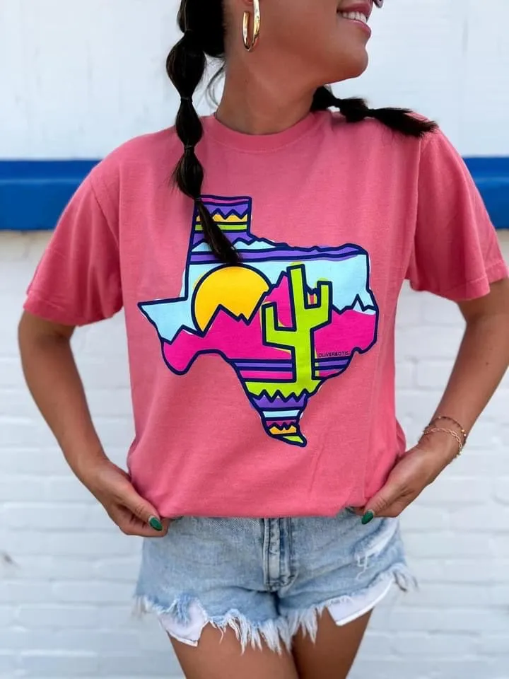 Watermelon Sunset  Texas Graphic Tee / Stuffology Boutique