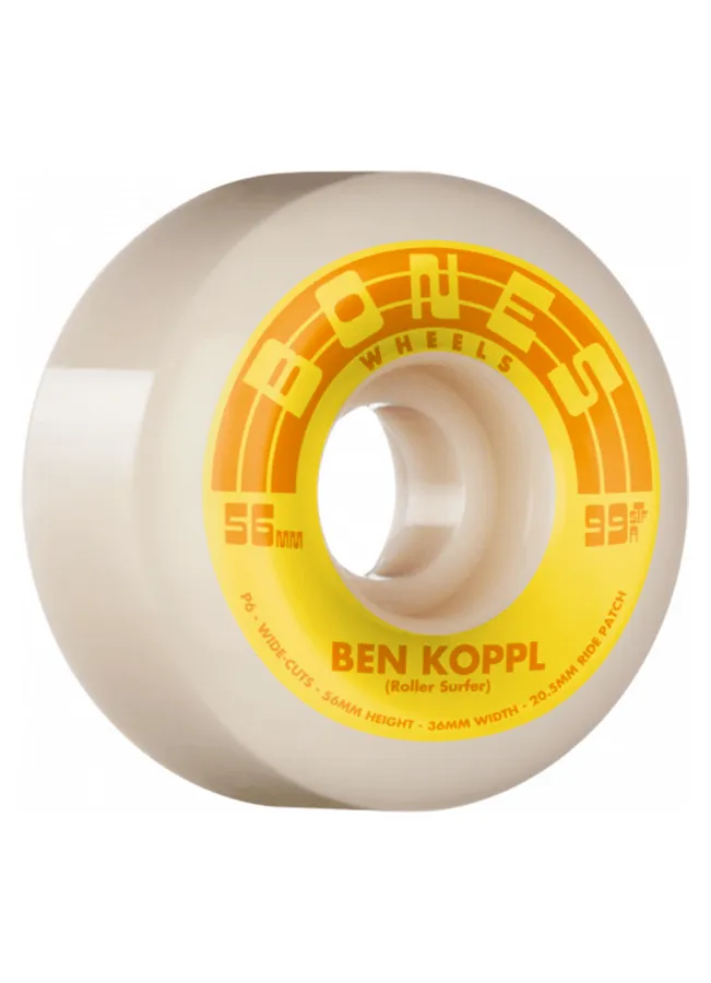 Wheels Bones STF v6 widecut 99a 56mm - Koppl rollersurfer