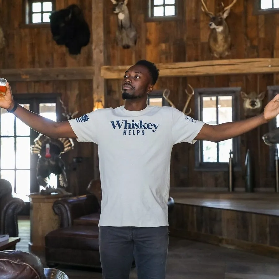 Whiskey Helps™ T-Shirt - Sand