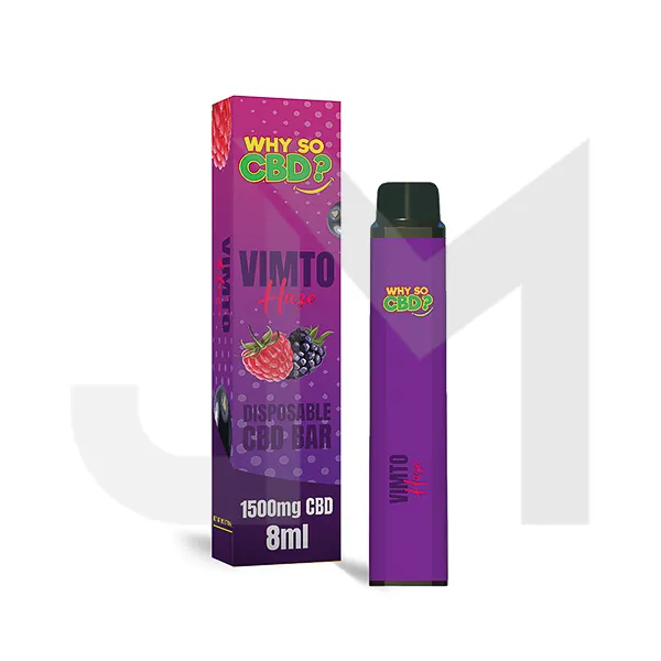 Why So CBD? 1500mg CBD Broad Spectrum Disposable Vape - 8ml
