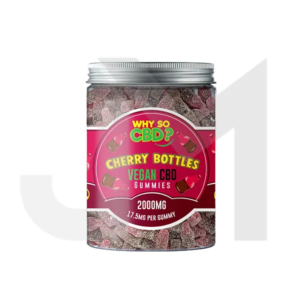 Why So CBD? 2000mg Broad Spectrum CBD Large Vegan Gummies - 11 Flavours