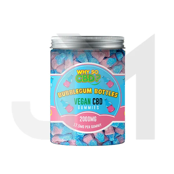 Why So CBD? 2000mg Broad Spectrum CBD Large Vegan Gummies - 11 Flavours