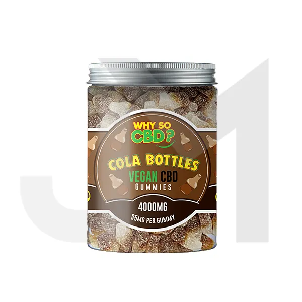 Why So CBD? 4000mg Broad Spectrum CBD Large Vegan Gummies - 11 Flavours