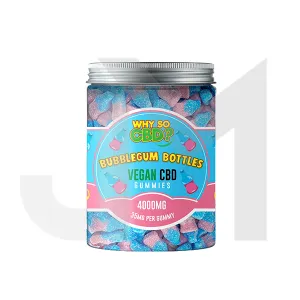 Why So CBD? 4000mg Broad Spectrum CBD Large Vegan Gummies - 11 Flavours