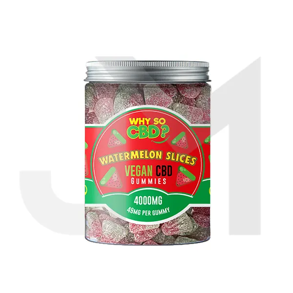 Why So CBD? 4000mg Broad Spectrum CBD Large Vegan Gummies - 11 Flavours