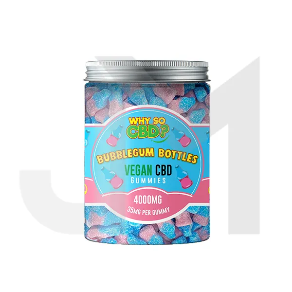 Why So CBD? 4000mg Broad Spectrum CBD Large Vegan Gummies - 11 Flavours
