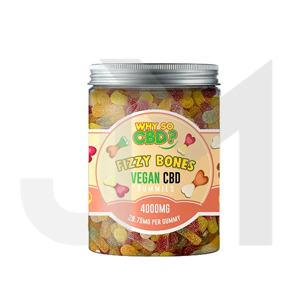 Why So CBD? 4000mg Broad Spectrum CBD Large Vegan Gummies - 11 Flavours