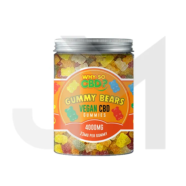 Why So CBD? 4000mg Broad Spectrum CBD Large Vegan Gummies - 11 Flavours