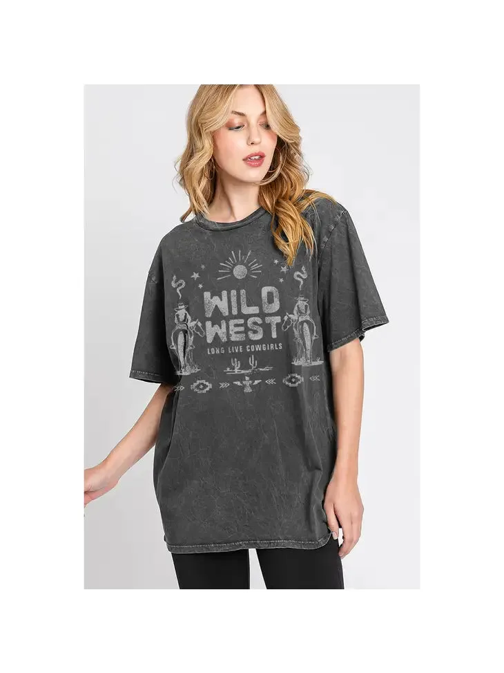 Wild West Oversized Graphic Tee