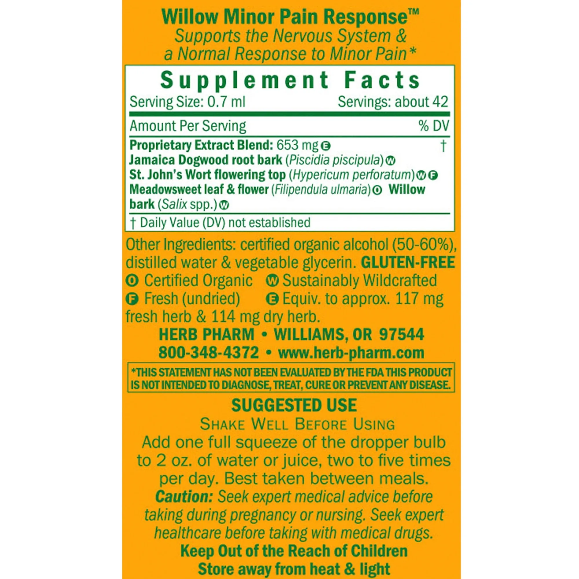 Willow Minor Pain Response