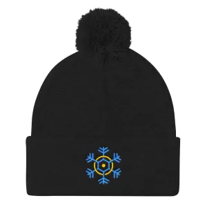 Winter Open Pom Pom Knit Cap