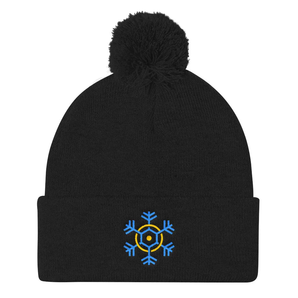 Winter Open Pom Pom Knit Cap