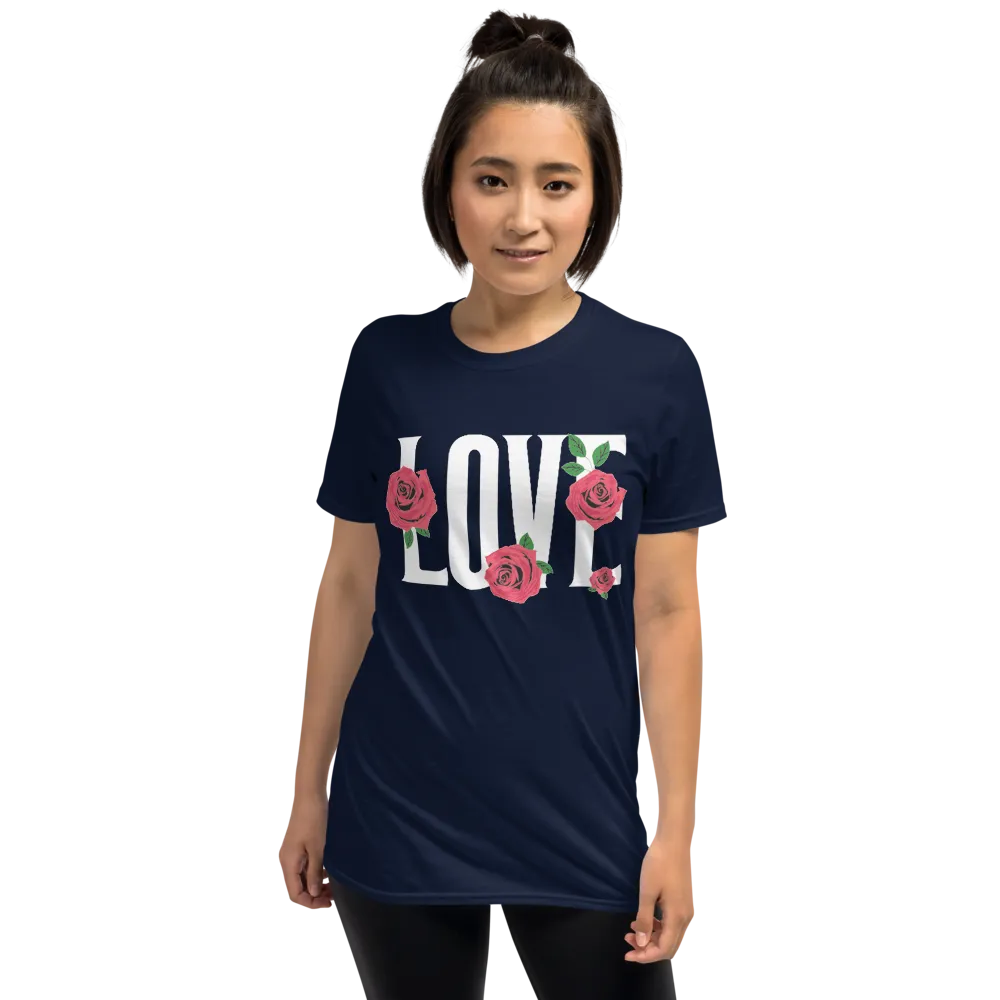 Womens And Plus Floral Love Graphic Tee