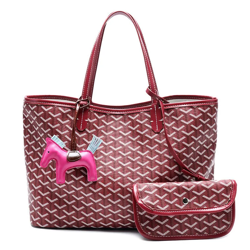 Women's Dog Teeth Large Capacity Totes Dumpling Handbags