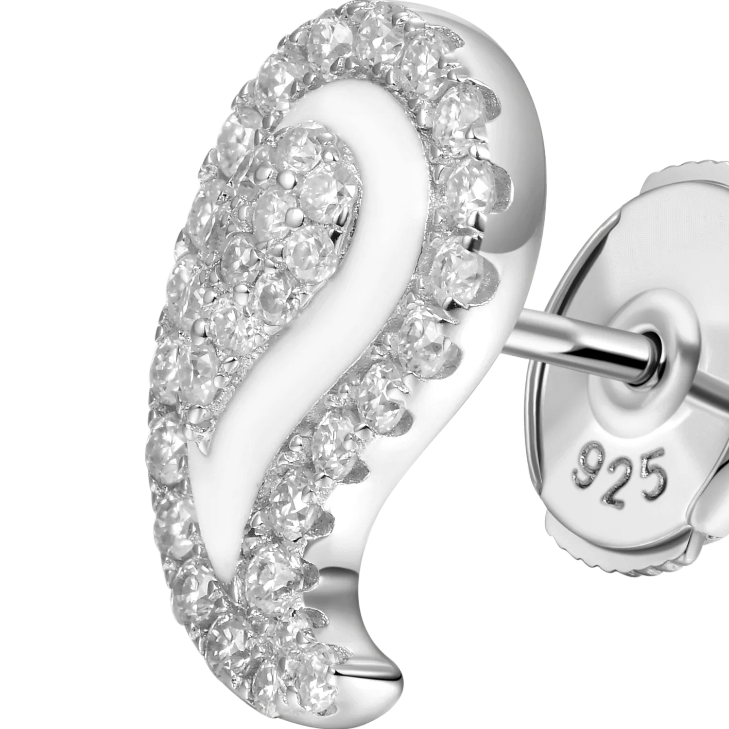 Women's Paisley Stud Earrings - Pair