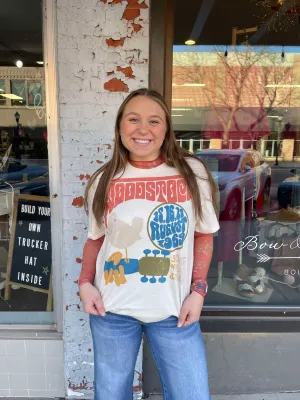 Woodstock Short Slv Graphic Tee