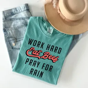 Work Hard Eat Beef Graphic Tee
