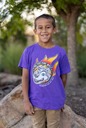 Youth Mo The Fire Wolf Tee - Purple