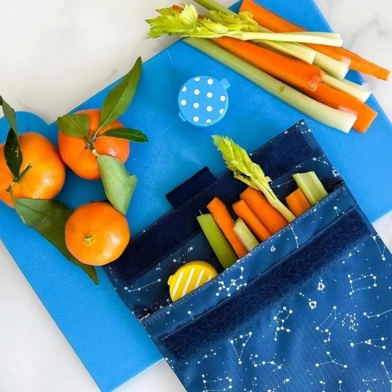 Yumbox Pochette Reusable Sandwich & Snack Bag - Starry Sky