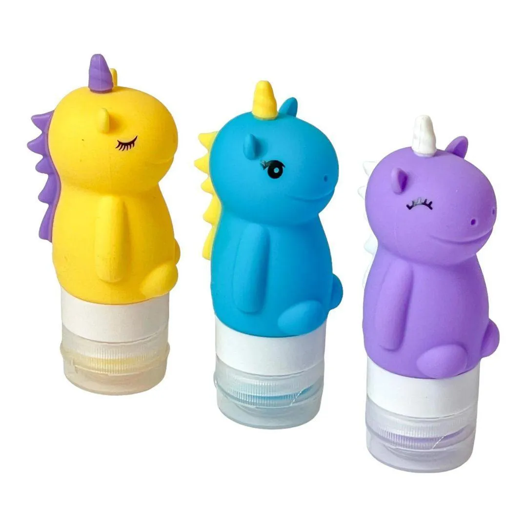 Yumbox Unicorn - Silicone Condiment Squeeze Bottles - Set of 3