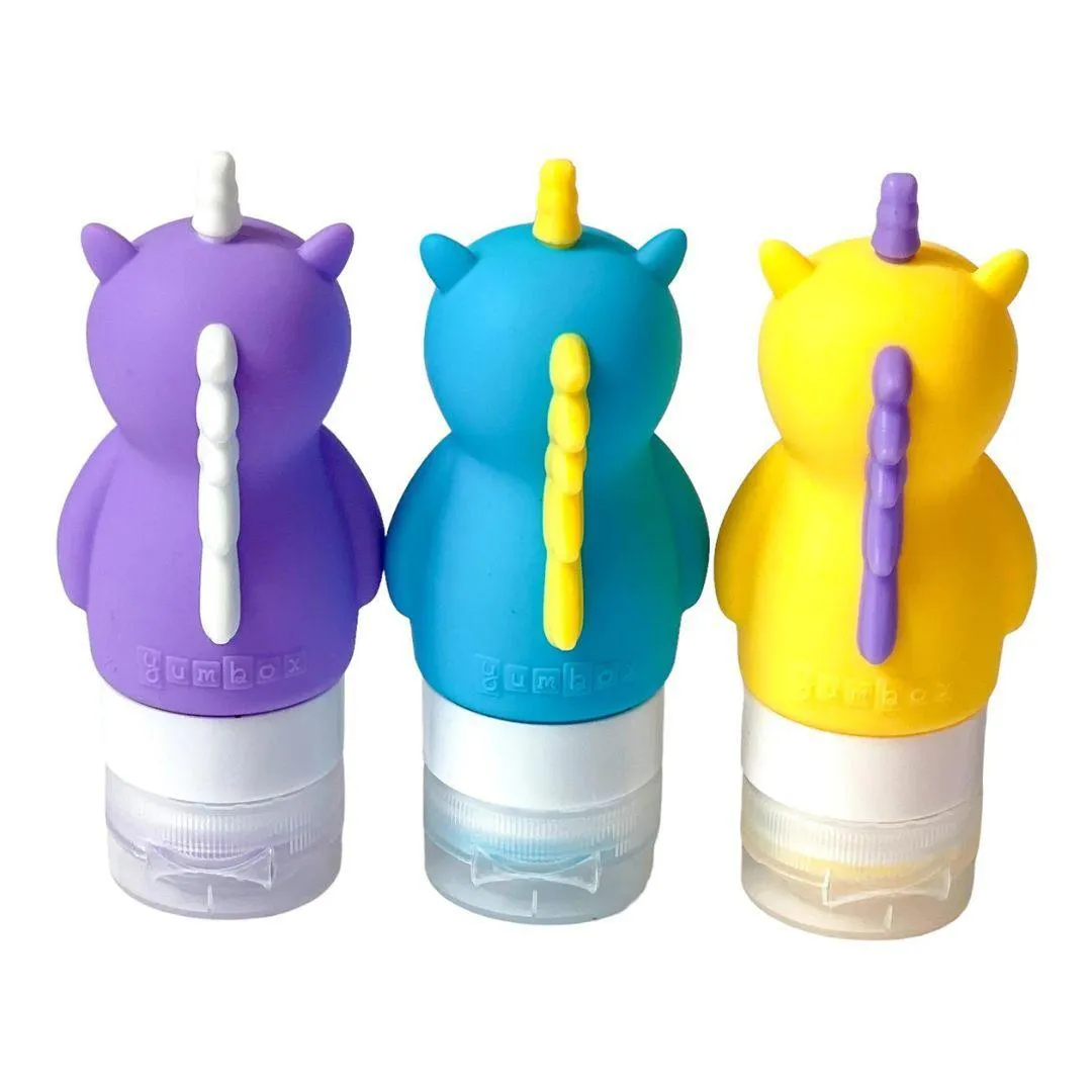 Yumbox Unicorn - Silicone Condiment Squeeze Bottles - Set of 3