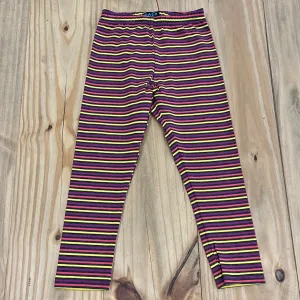 ZaZa Couture Multi Color Stripe Leggings