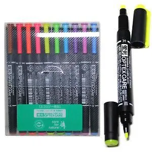 Zebra Optex Care Dual Point Highlighters Pack of 10