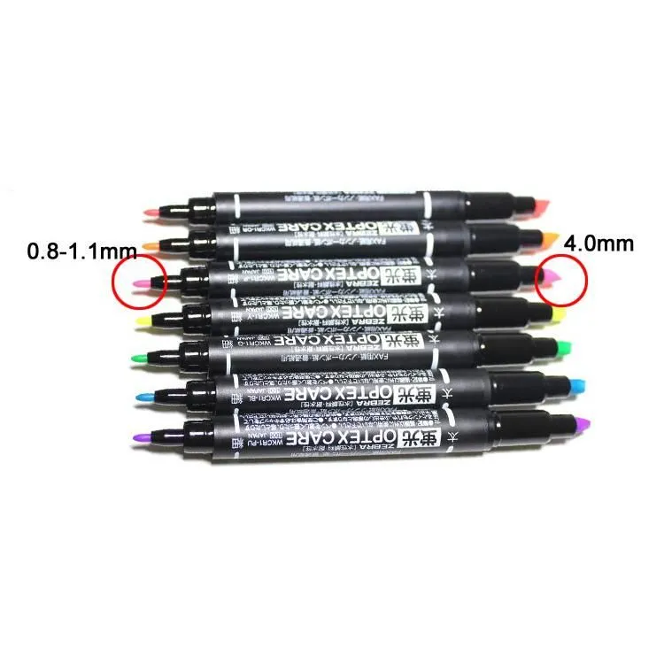 Zebra Optex Care Dual Point Highlighters Pack of 7