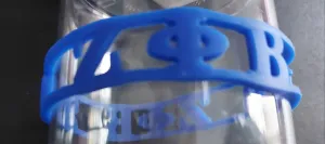 Zeta Phi Beta Silicone Wristband (broad)
